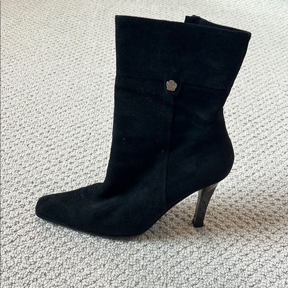 Roberto Botticelli Elegant Black Women's Suede Boots - Picture 8 of 11